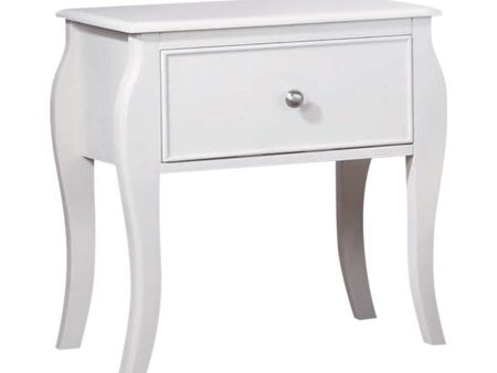 Dominique White Nightstand Hot on Sale