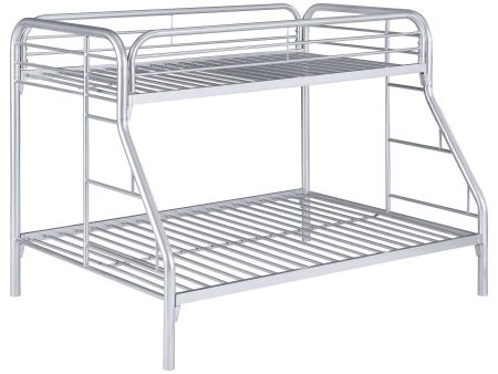 Morgan Silver Twin   Full Bunk Bed For Cheap