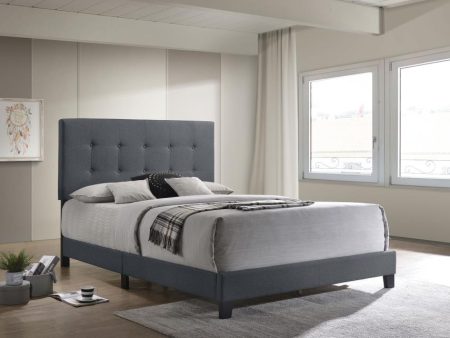 Mapes Grey Eastern King Bed Online Hot Sale