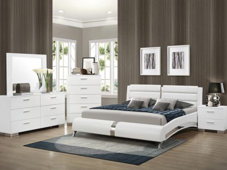 Jeremaine White Eastern King Bed 5 Pc Set Online Sale