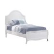 Dominique White Twin Bed 5 Pc Set For Sale