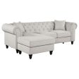 Cecilia Beige Sectional Hot on Sale