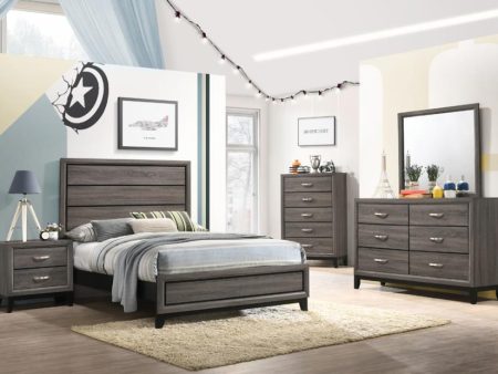 Watson Grey Full Bed 4 Pc Set For Cheap