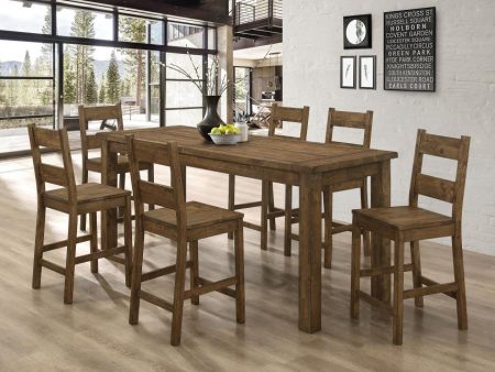 Coleman Brown 7 Pc Counter Height Dining Set Online Hot Sale