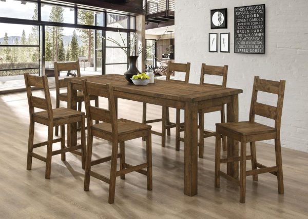 Coleman Brown 7 Pc Counter Height Dining Set Online Hot Sale