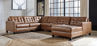 Baskove 4-Piece Sectional with Chaise Sale