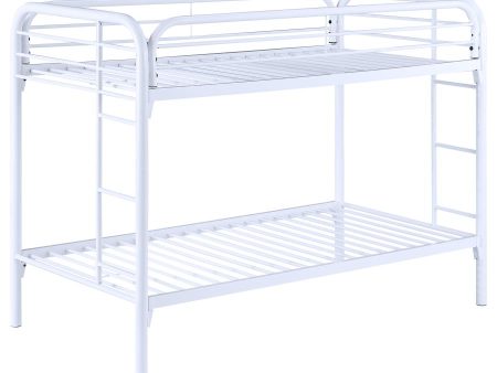 Morgan White Twin   Twin Bunk Bed Sale