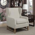 Fleur Beige Accent Chair For Discount