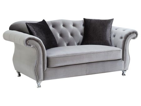 Frostine Silver Loveseat Online