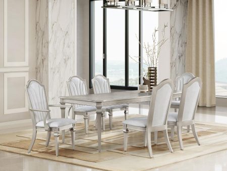 Evangeline Silver 7 Pc Dining Set Fashion