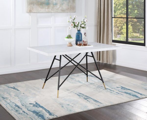 Gabrielle White Dining Table For Cheap