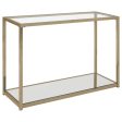 Cora Gold Sofa Table Supply