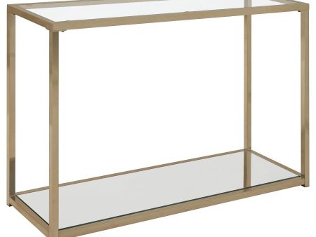 Cora Gold Sofa Table Supply