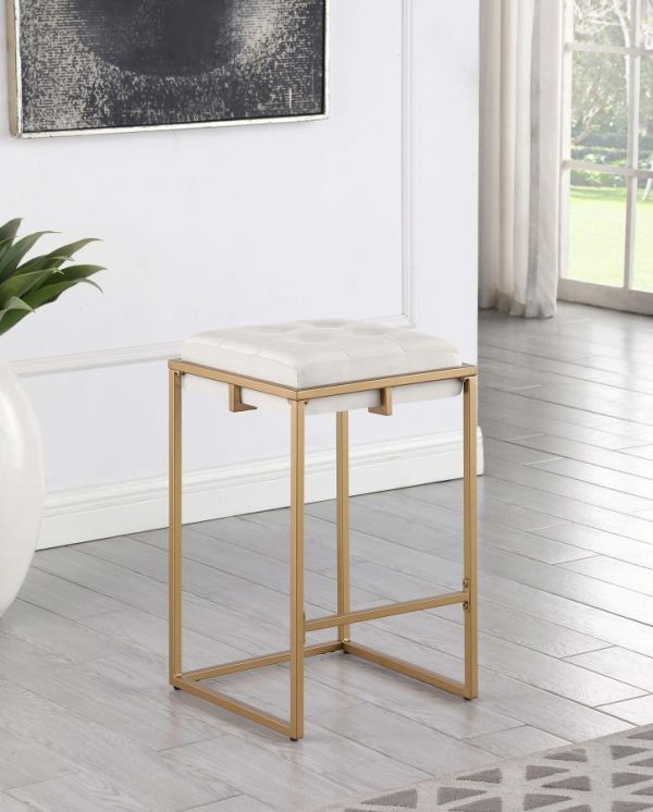 Nadia Beige Counter Stool For Sale