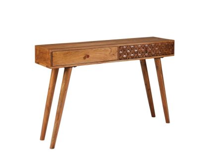 Lotus Brown Console Table For Sale