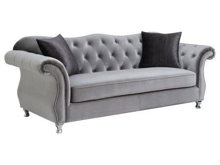 Frostine Silver Sofa Cheap