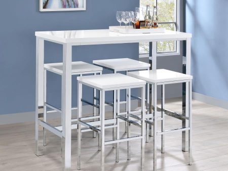 Natividad White 5 Pc Bar Set Online Sale