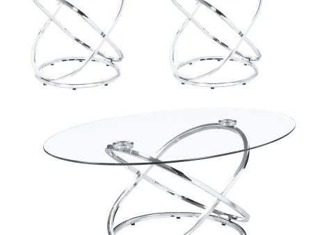 Warren Silver 3 Pc Coffee Table Set Supply