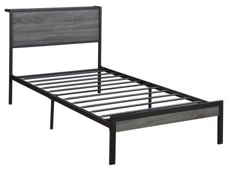 Ricky Grey Twin Bed For Cheap