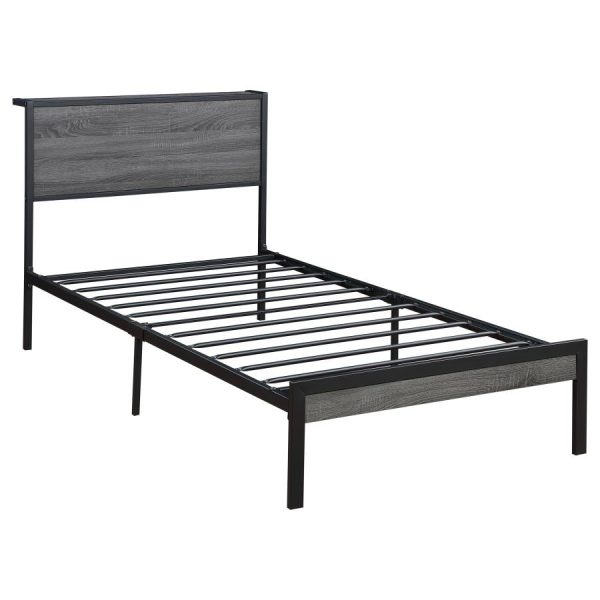 Ricky Grey Twin Bed For Cheap