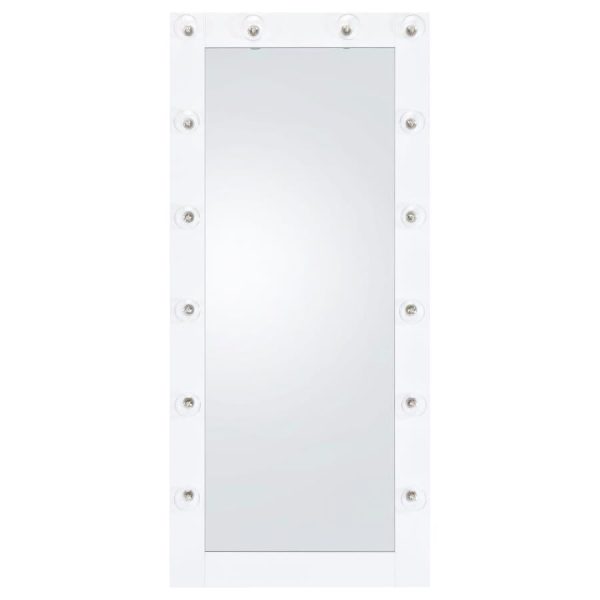 Zayan White Floor Mirror For Cheap