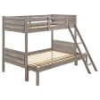 Ryder Grey Twin   Full Bunk Bed For Sale