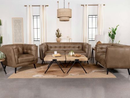 Thatcher Brown 3 Pc Sofa Set Discount