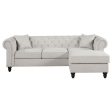 Cecilia Beige Sectional Hot on Sale