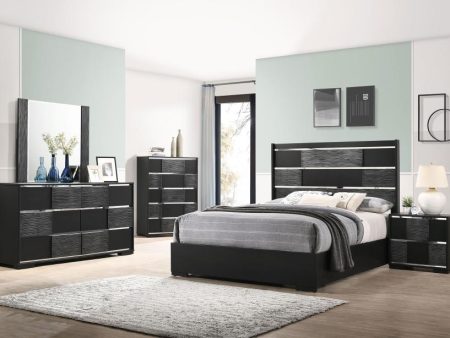 Blacktoft Black Eastern King Bed 5 Pc Set For Sale