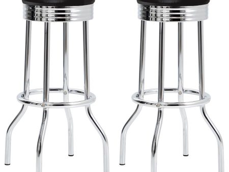 Theodore Black Swivel Bar Stool Online