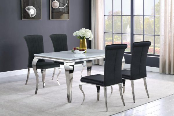 Carone Black 5 Pc Dining Set For Cheap