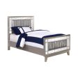 Leighton Silver Twin Bed 5 Pc Set Cheap