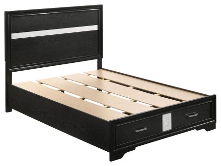 Miranda Black Full Storage Bed on Sale