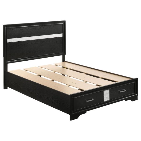 Miranda Black Full Storage Bed on Sale