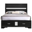 Miranda Black Full Storage Bed on Sale