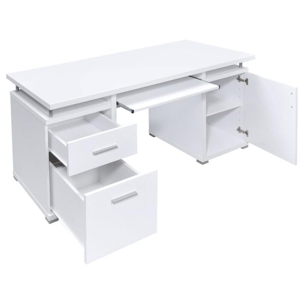 Tracy White Computer Desk For Sale