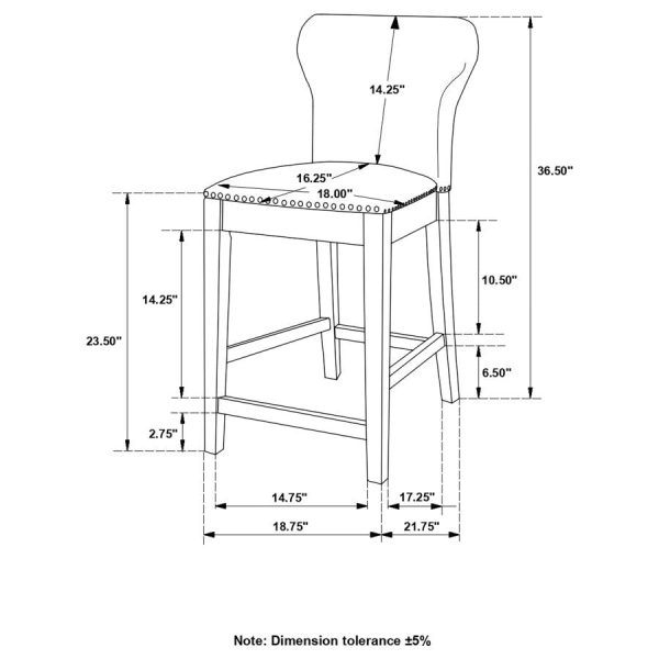 Rolando Grey Counter Stool Discount