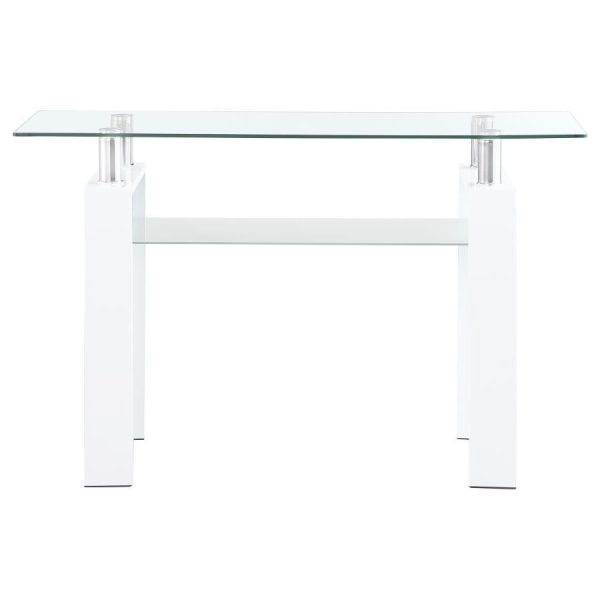 Dyer White Sofa Table For Cheap