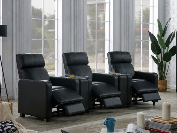 Toohey Black 5 Pc Theater Seating (3r) on Sale