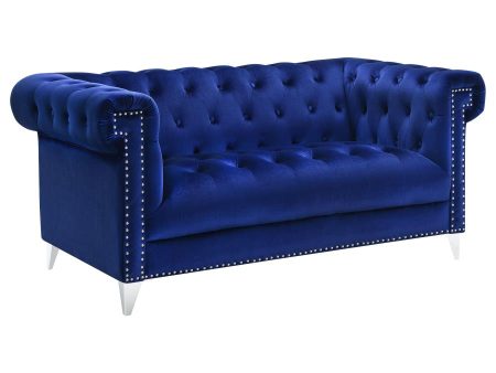 Bleker Blue Loveseat Discount