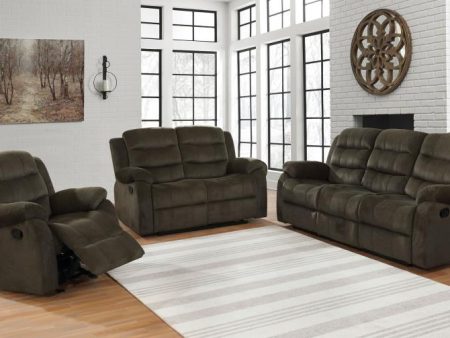 Rodman Brown 3 Pc Motion Sofa Set Online Hot Sale