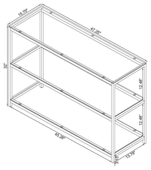 Trini Black Sofa Table Fashion