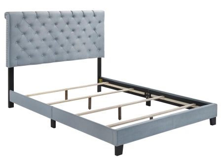 Warner Blue Queen Bed For Sale