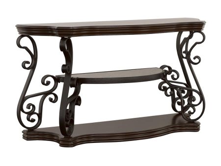 Laney Brown Sofa Table Online now