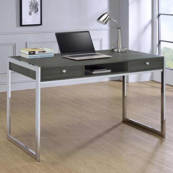 Wallice Grey Writing Desk For Sale