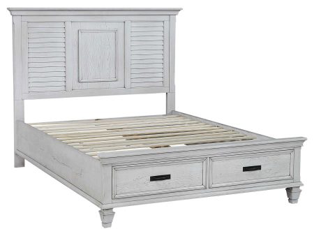 Franco Ivory Queen Storage Bed on Sale