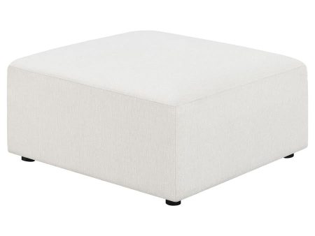 Freddie White Ottoman Supply