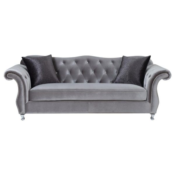 Frostine Silver 3 Pc Sofa Set Hot on Sale