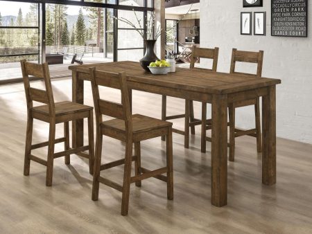 Coleman Brown 5 Pc Counter Height Dining Set Cheap