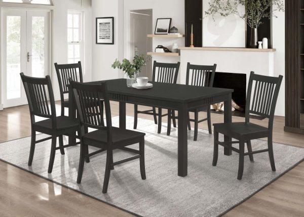 Marbrisa Black 7 Pc Dining Set For Discount